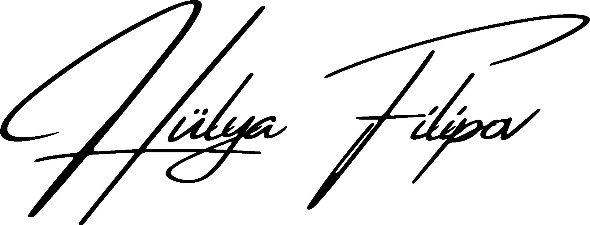 Hülya Filipov Siyah Logo